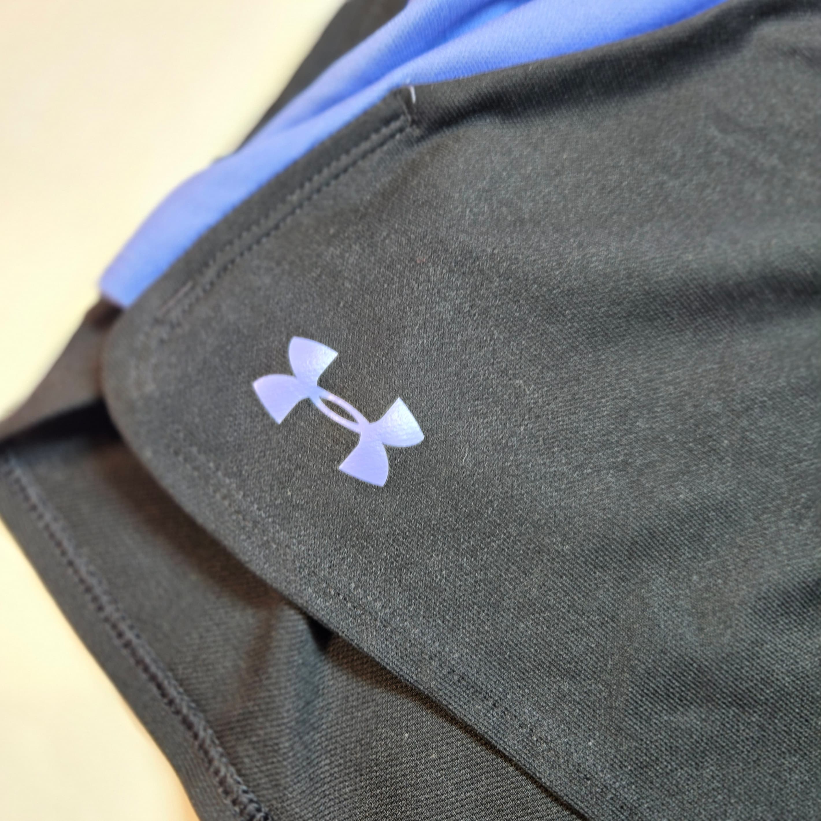 Under Armour Womens Athletic Shorts Black Blue Size M - Thumbnail 5