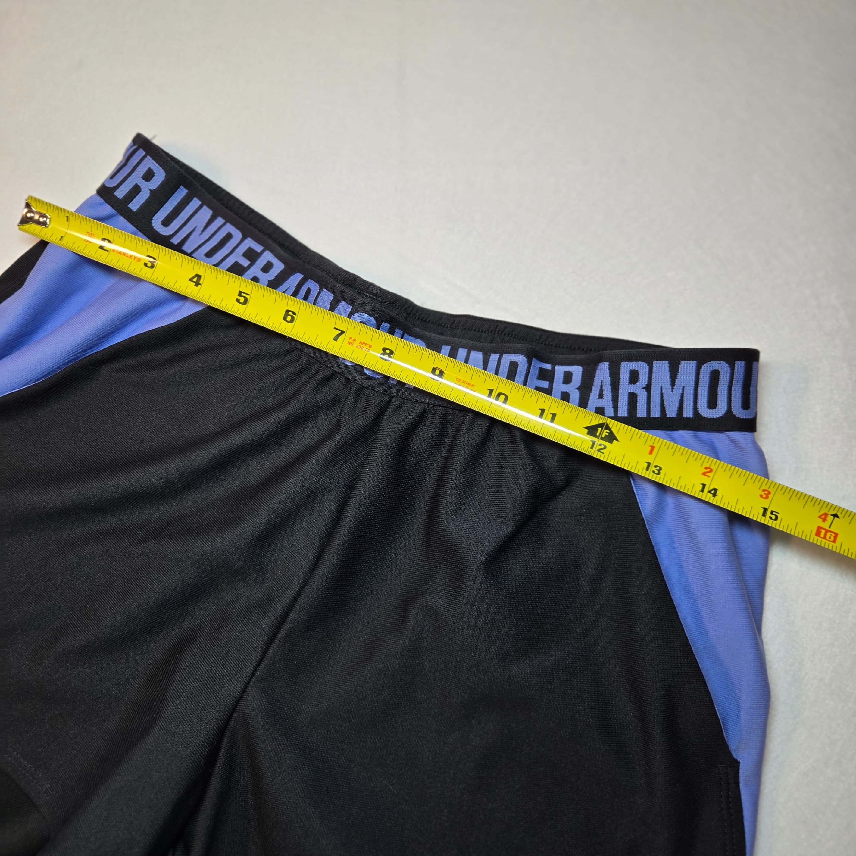 Under Armour Womens Athletic Shorts Black Blue Size M - Thumbnail 3