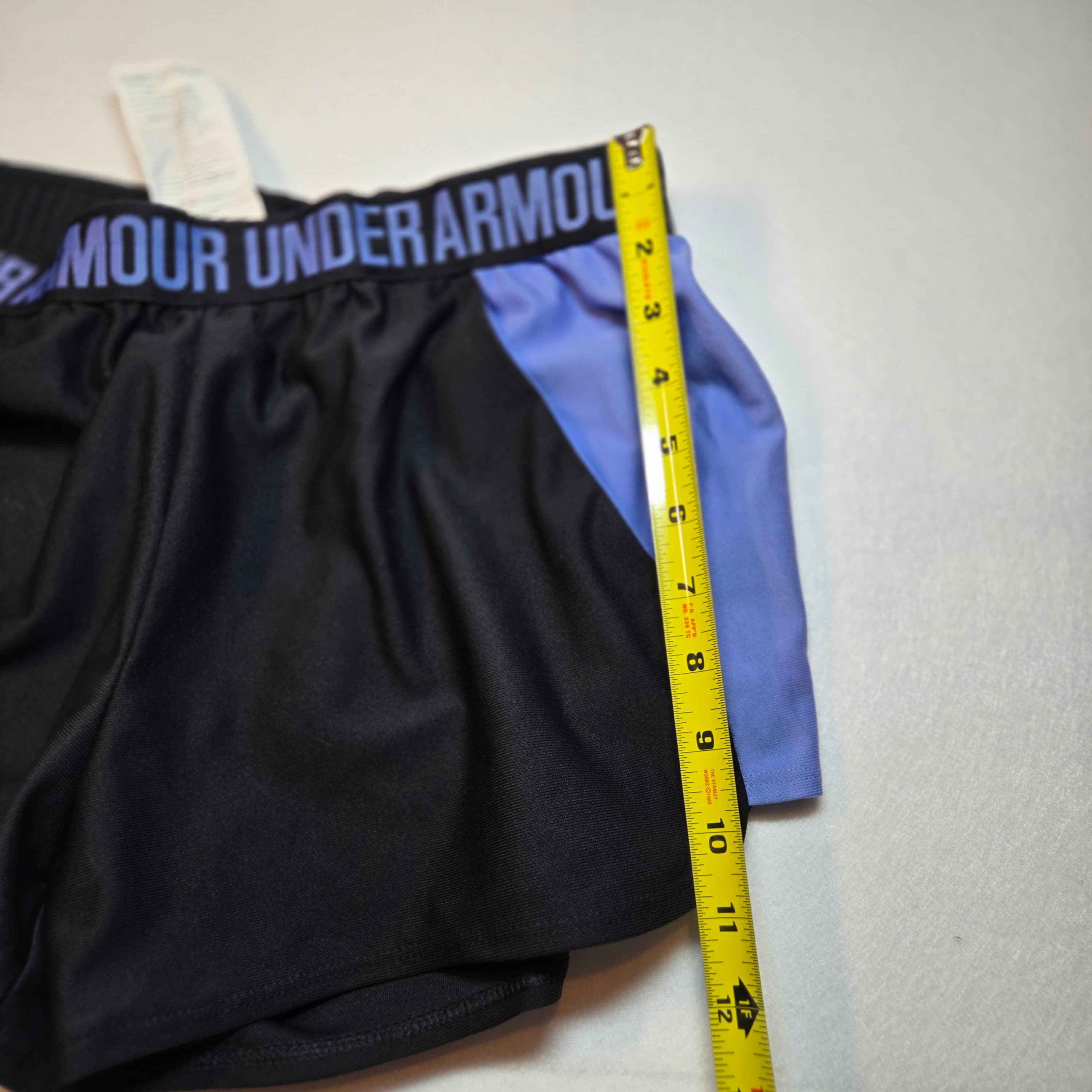 Under Armour Womens Athletic Shorts Black Blue Size M - Thumbnail 2