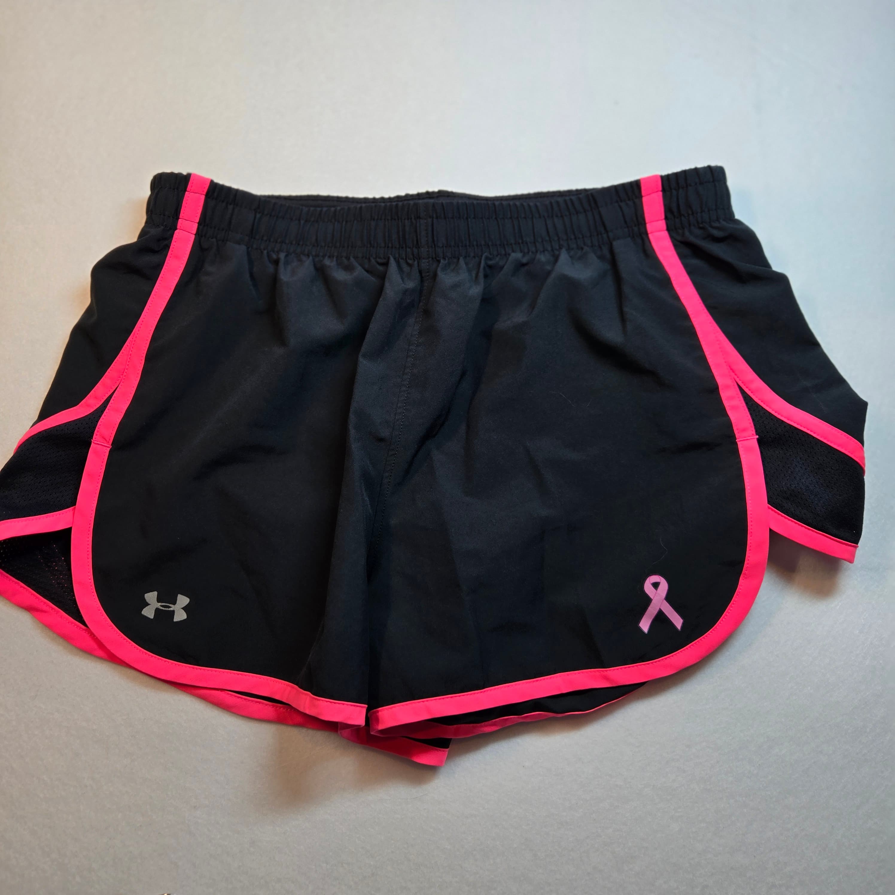 Under Armour Black Running Shorts Breast Cancer Awarnees Size S