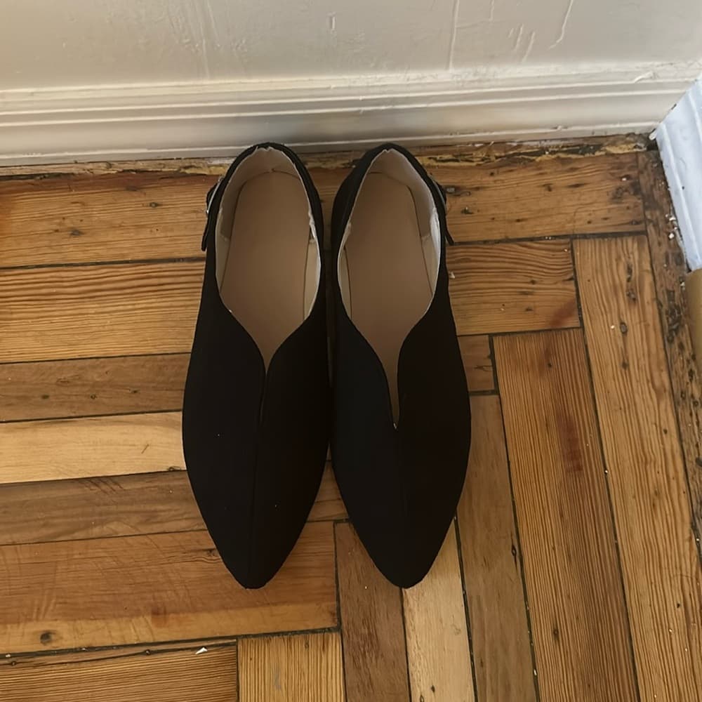 Black pointed flats - Thumbnail 3
