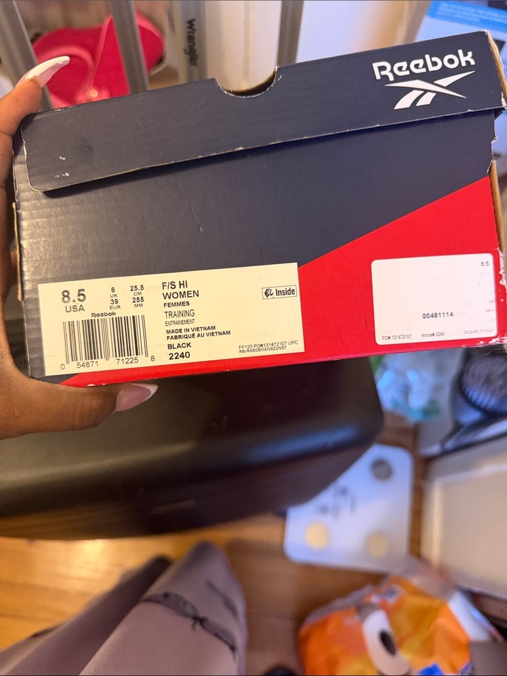 Reebok Women’s Black High-Top Sneakers - Thumbnail 2