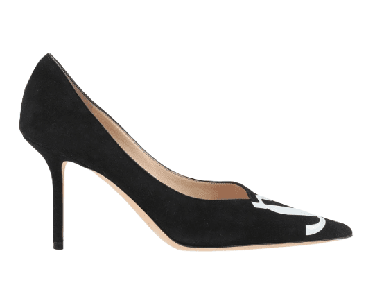Jimmy Choo Love 85 Suede JC Toe Pumps - Thumbnail 2
