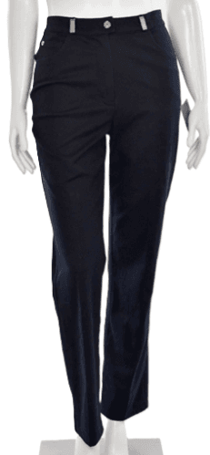 St. John Sport Stetchy Straight Leg Jean Navy