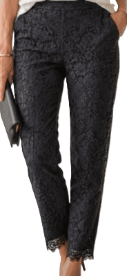 Talbots Two Piece Navy Lace Set - Thumbnail 2
