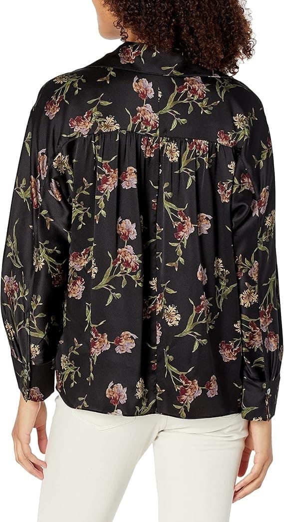 Vince Women's Iris Honeysuckle Shaped Collar Pullover - Thumbnail 2