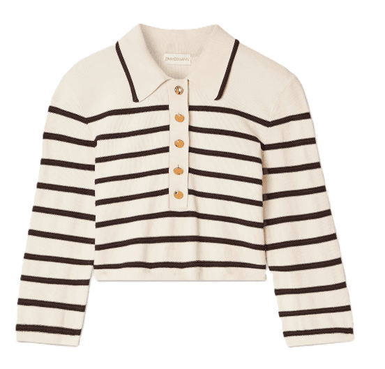 ZIMMERMANN Illuminate Striped Knitted Sweater Set - Thumbnail 2