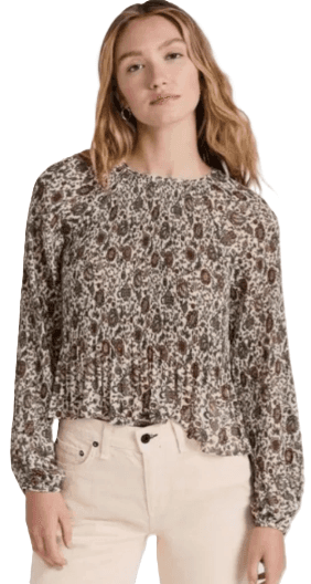 Veronica Beard Lewin Vine Floral Print Blouse - Thumbnail 2
