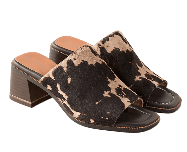 Donald Pliner Animal Print Slides