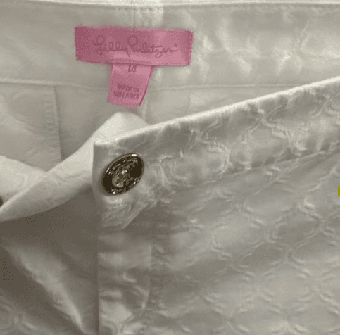 Lily Pulitzer White Patterned Pants - Thumbnail 2