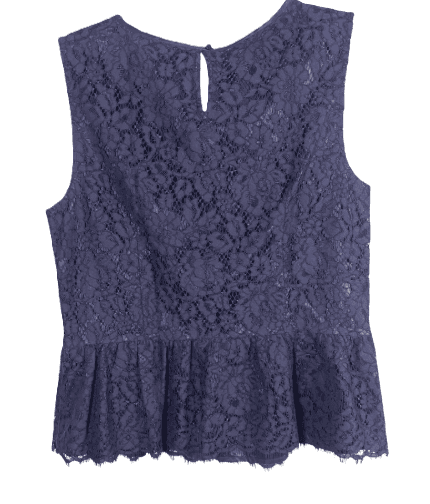 Talbots Two Piece Navy Lace Set