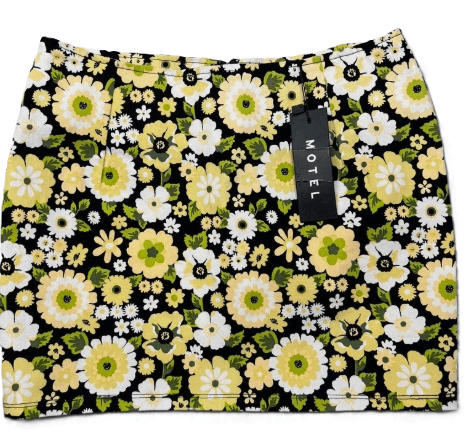 Motel Floral Mini Skirt - Thumbnail 2