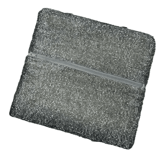 Moyna Beaded Zip Closure Clutch - Thumbnail 2