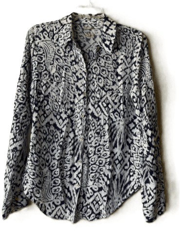 Lily Pulitzer Sea View Navy Button Up Shirt