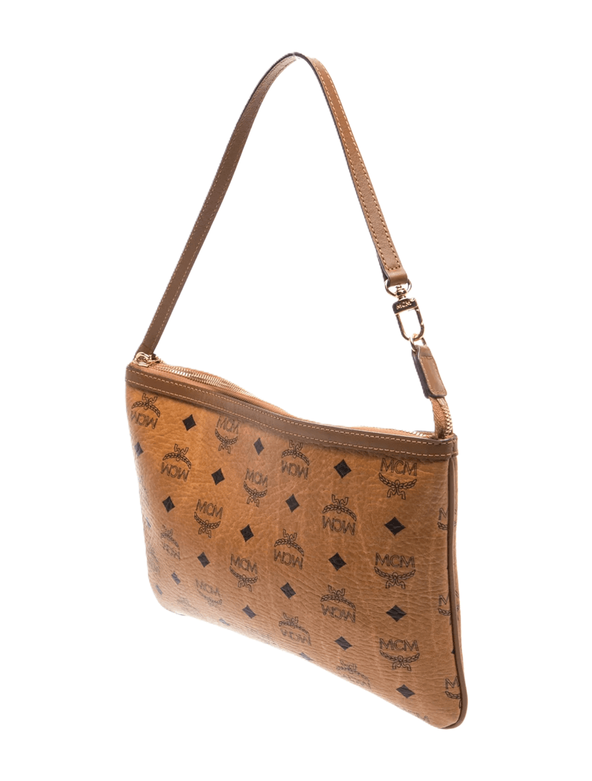 MCM Cognac Visetos Shoulder Bag - Thumbnail 4