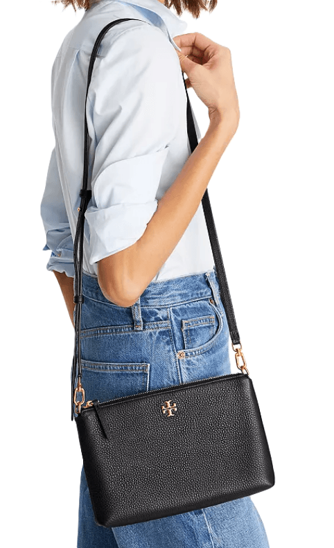Tory Burch Small Kira Pebbled Leather Crossbody - Thumbnail 2