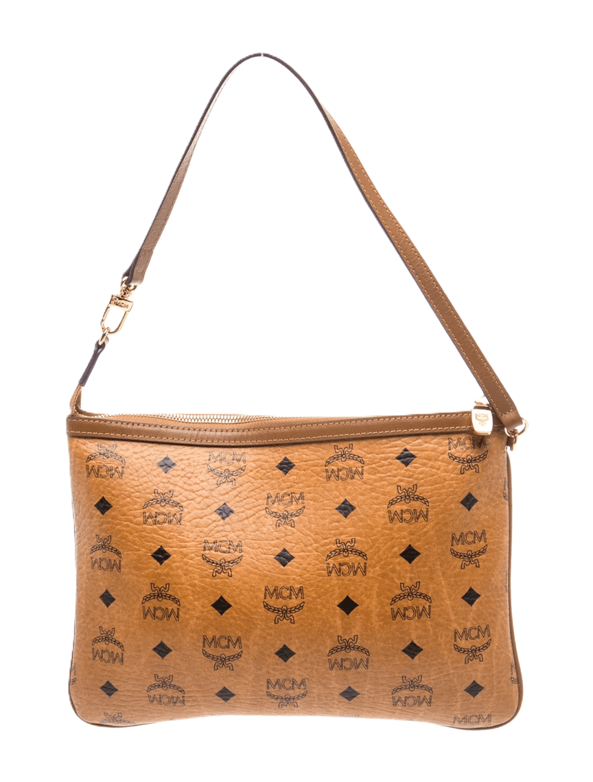 MCM Cognac Visetos Shoulder Bag - Thumbnail 6