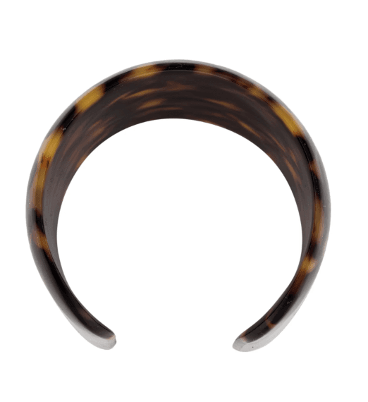Tory Burch Resin Tortoise Shell Cuff Bracelet - Thumbnail 2