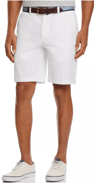 Vineyard Vines 9" Stretch Breaker White Cotton Shorts NWT