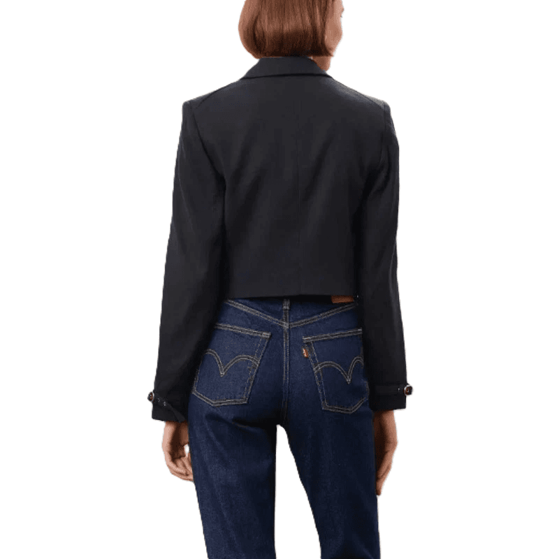 Veronica Beard Black Cropped Blazer - Thumbnail 4