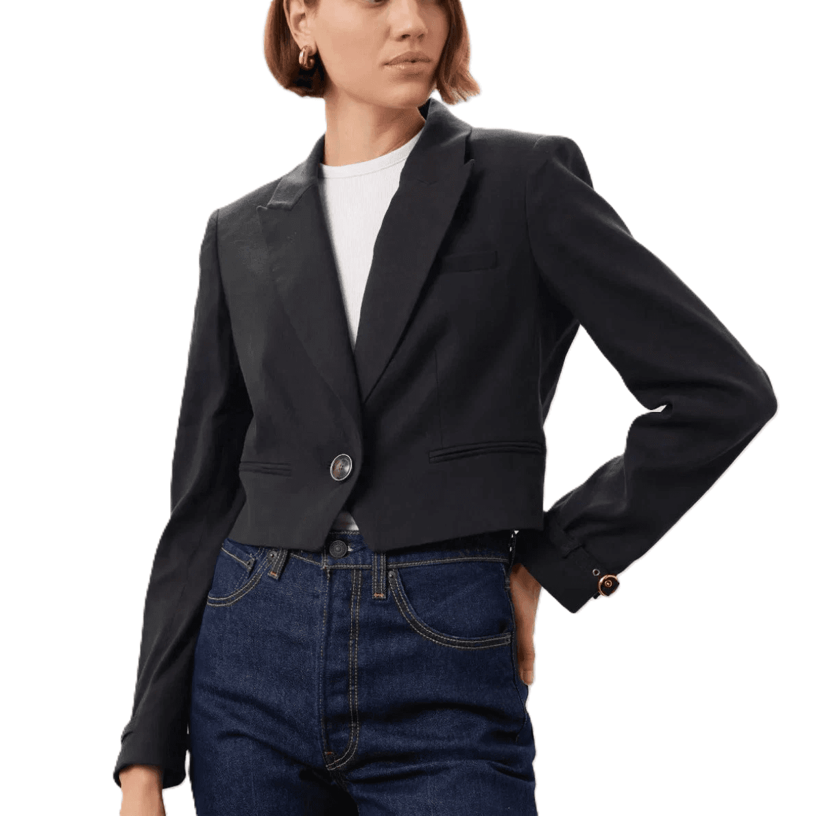 Veronica Beard Black Cropped Blazer