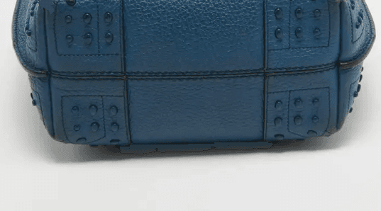 Tod's Blue Pebble Leather Wave Tote - Thumbnail 7