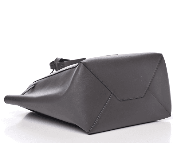 CELINE Smooth Calfskin Small Cabas Tassel Phantom Tote - Thumbnail 6