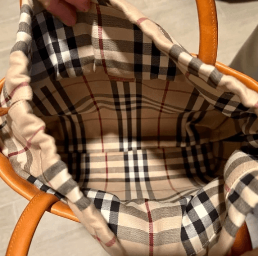 BURBERRY London Basketweave Drawstring Mini Tote Bag - Thumbnail 7