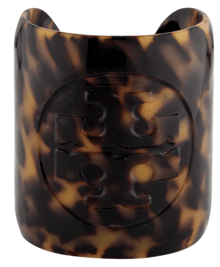 Tory Burch Resin Tortoise Shell Cuff Bracelet - Thumbnail 3