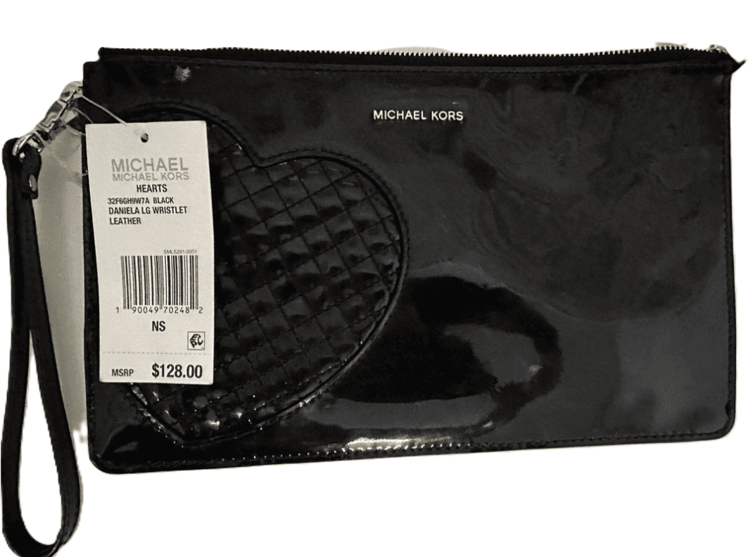 Michael Kors Black Patent Quilted Wristlet - Thumbnail 3