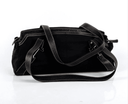 Tod's Black Leather and Nylon Shoulder Baguette - Thumbnail 6