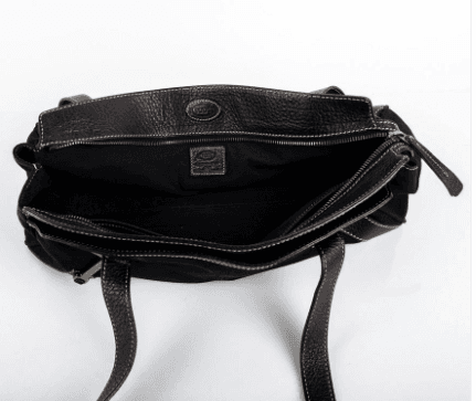 Tod's Black Leather and Nylon Shoulder Baguette - Thumbnail 5