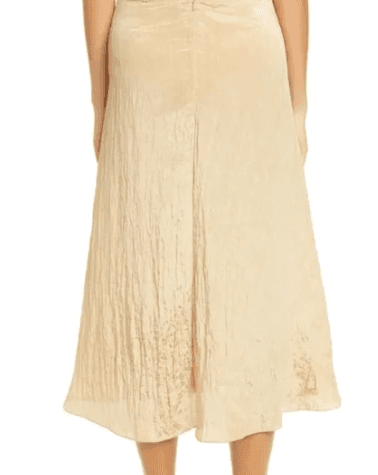 Vince Gold Crinkle Twist Skirt - Thumbnail 5