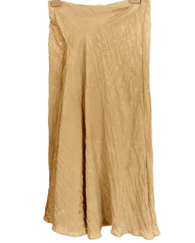 Vince Gold Crinkle Twist Skirt - Thumbnail 2