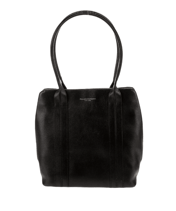 Donna Karan Black Leather Shoulder Bag - Thumbnail 3
