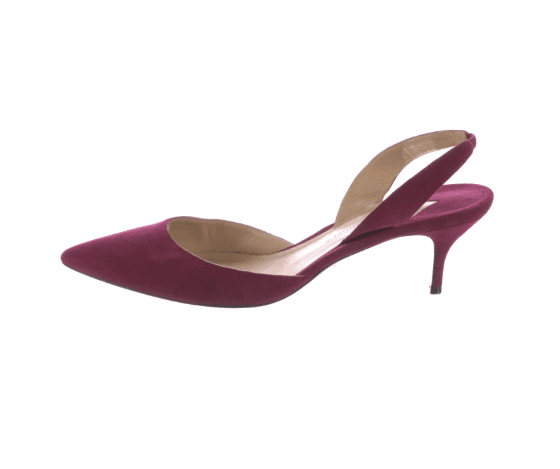 Paul Andrew Suede Slingback Pumps - Thumbnail 3
