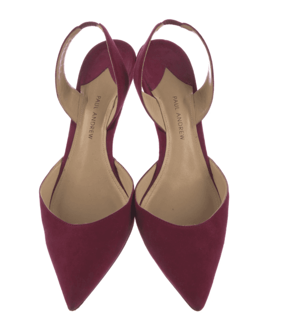 Paul Andrew Suede Slingback Pumps - Thumbnail 4