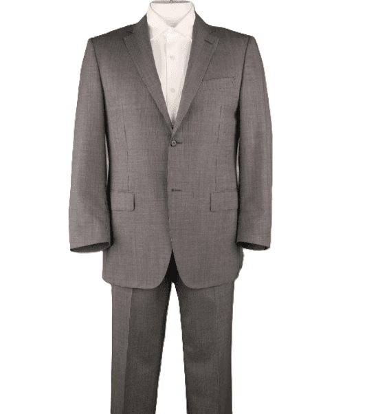 Burberry Black & White Nailshead Wool Single Breasted Suit - Thumbnail 2