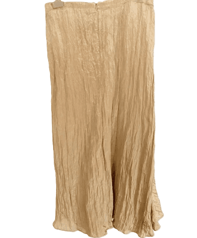 Vince Gold Crinkle Twist Skirt - Thumbnail 4