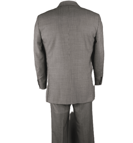 Burberry Black & White Nailshead Wool Single Breasted Suit - Thumbnail 6