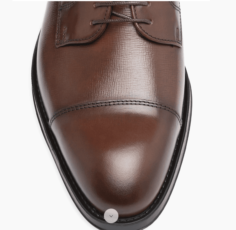 A. Testoni Cap Toe Derby Shoes - Brown - Thumbnail 4
