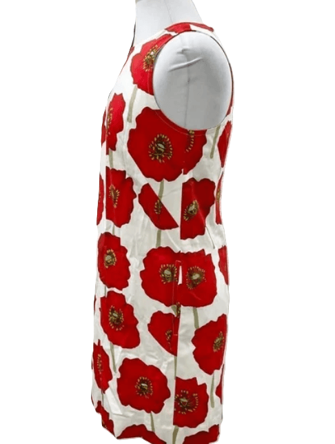 Sara Campbell Red Poppy Floral Sheath Dress NWT - Thumbnail 2