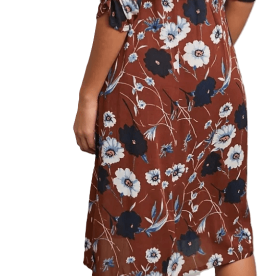 Faithful the Brand Brown Floral Print Wrap Dress NWT - Thumbnail 5