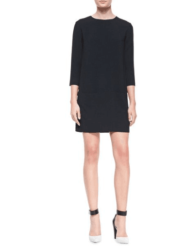 The Row 3/4 Sleeve Shift Dress with Pockets - Thumbnail 2