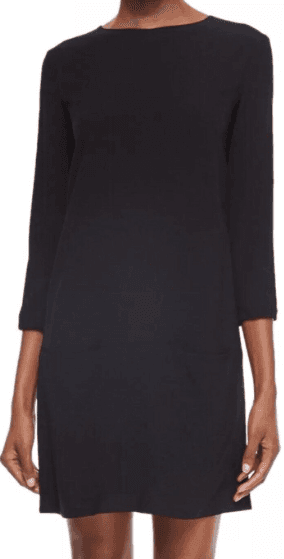 The Row 3/4 Sleeve Shift Dress with Pockets - Thumbnail 4