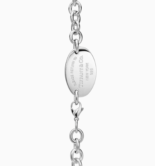 Tiffany Oval Tag Necklace - Thumbnail 4