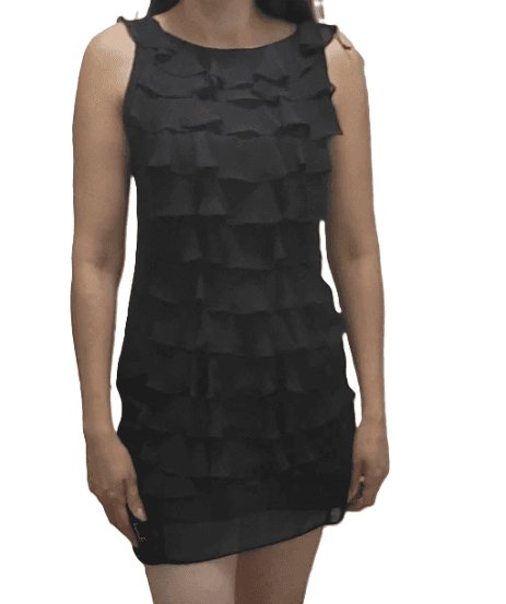 Adrianna Papell Ruffle Front Dress - Thumbnail 3