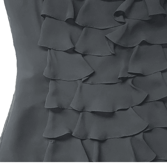 Adrianna Papell Ruffle Front Dress - Thumbnail 2