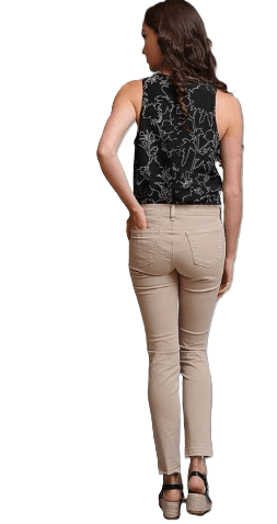 J Brand Sand Ripped Knee Super Stretch Skinny Pants - Thumbnail 2