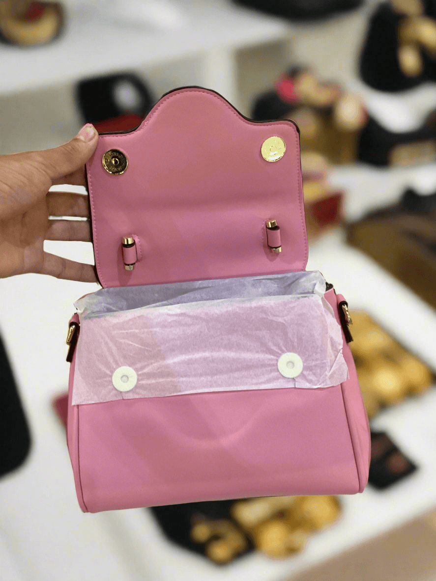 Faux La Medusa Pink Handbag - Thumbnail 3